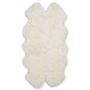 Sheepskin Pelted Rug - Natural Longwool Ivory (size options)