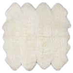Sheepskin Pelted Rug - Natural Longwool Ivory (size options)