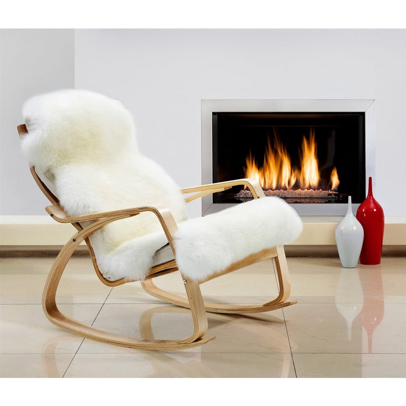 Sheepskin Pelted Rug - Natural Longwool Ivory (size options)