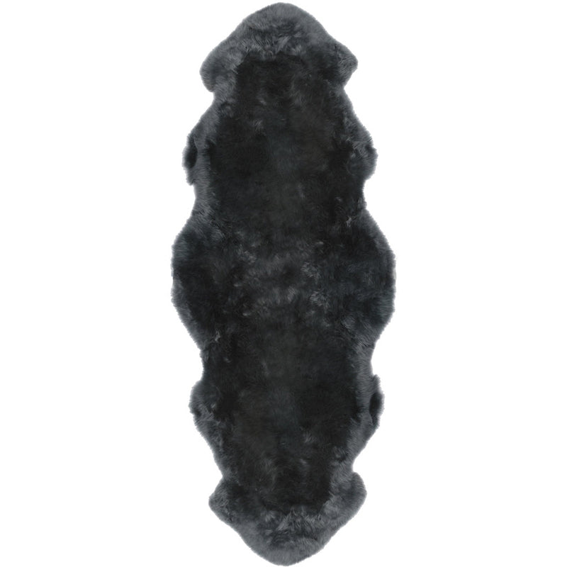 Steel Grey Natural Shaped Pelted Rugs (multiple sizes & colors)