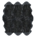 Steel Grey Natural Shaped Pelted Rugs (multiple sizes & colors)