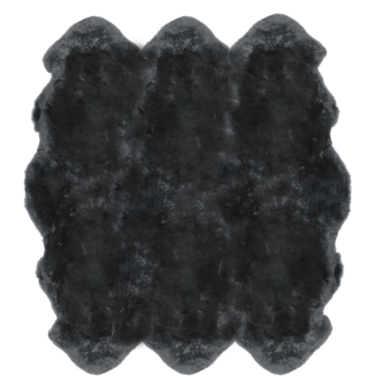 Steel Grey Natural Shaped Pelted Rugs (multiple sizes & colors)