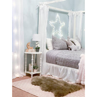 Sheepskin Pelted Rug - Natural Longwool Vole (size options)