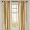 cotton linen striped designer drapes gold