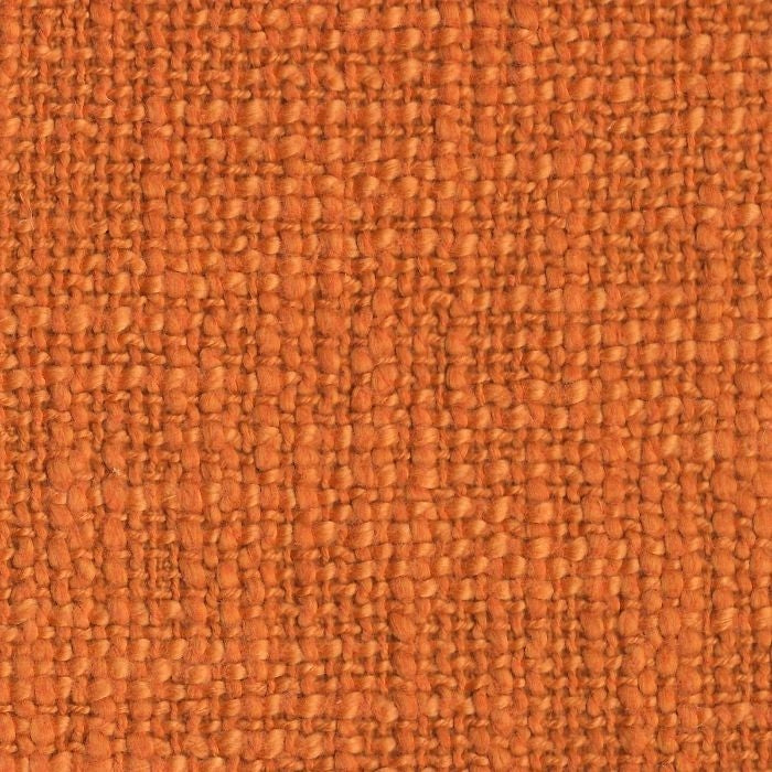 Emdee International drapery curtain panel window treatment cotton boucle texture woven lined 3" rod pocket hidden tabs ready-made orange coral
