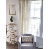 Curtain Panel - Boucle - 100% Cotton - White