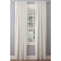 Curtain Panel - Boucle - 100% Cotton - White