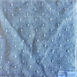 dot sheer linen drapery panel white