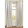 poly cotton lined curtain panel embroidered white