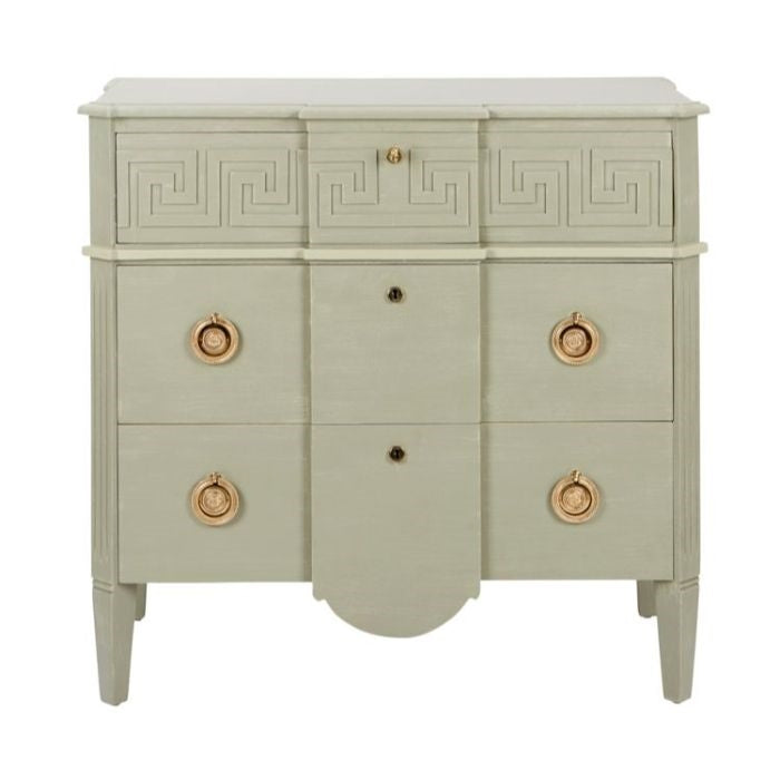 chest drawers gold hardware geo design