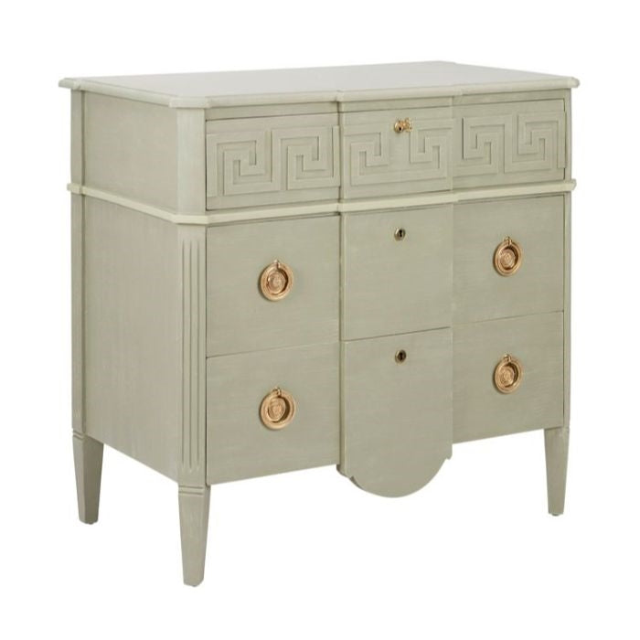 chest drawers gold hardware geo design