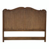 king headboard brown carved detail