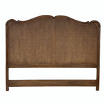 king headboard brown carved detail