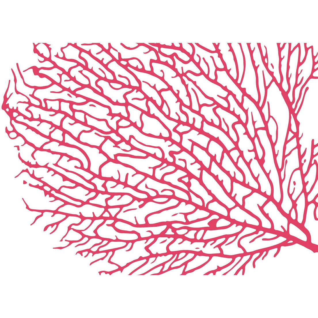 plat du jour coral seafan disposable placemat pad 50 sheets paper disposable soy-based ink entertaining recycled BPA free tropical coastal