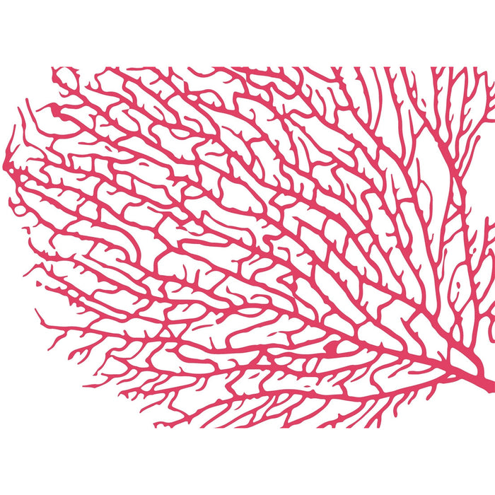 plat du jour coral seafan disposable placemat pad 50 sheets paper disposable soy-based ink entertaining recycled BPA free tropical coastal