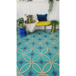 Vinyl Floorcloth - Pattern 70 - Echoes From The Bells (size options)