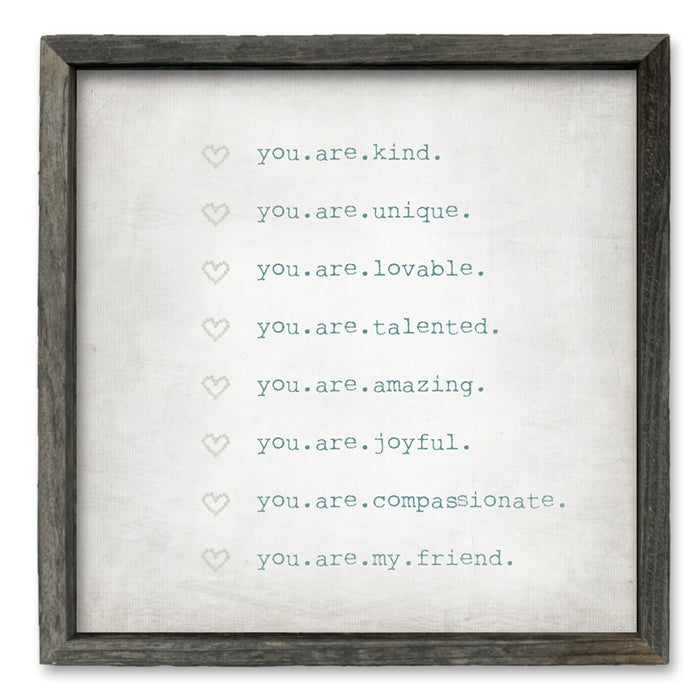 Sweet Gumball You Are My Friend Shelf Art - Unique Wall Hung Dï¿½cor