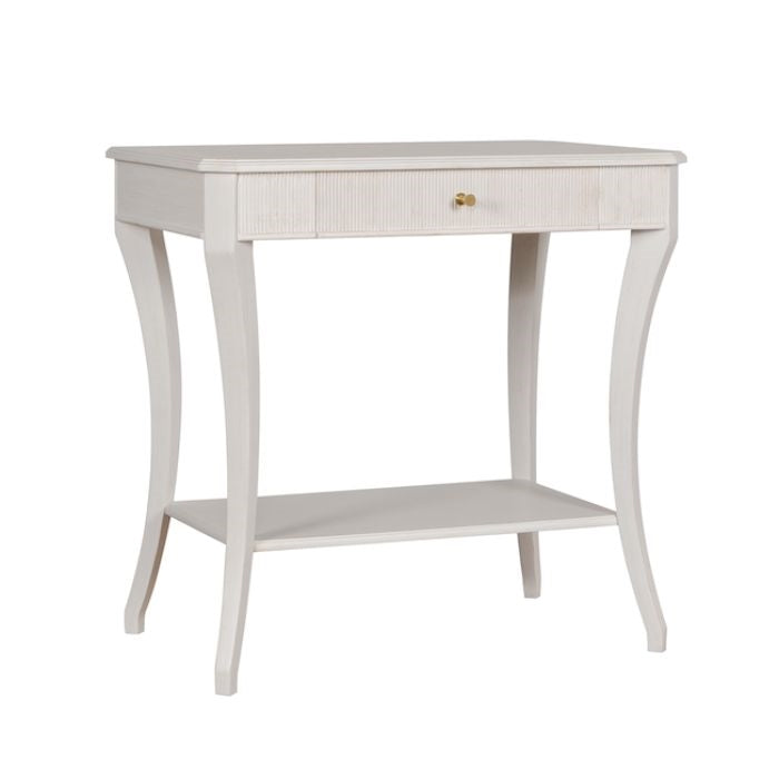 side table tapered leg finish options shell white console table polished brass accents contemporary