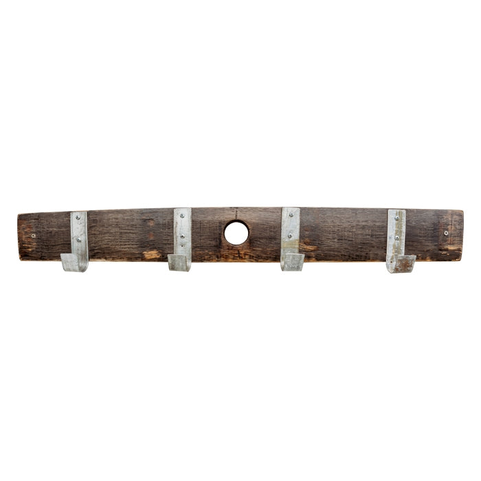 coat rack wood bourbon stave rustic large