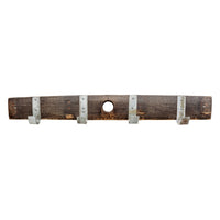 coat rack wood bourbon stave rustic large