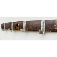 coat rack wood bourbon stave rustic large