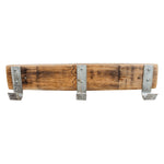 coat rack wood bourbon stave rustic small