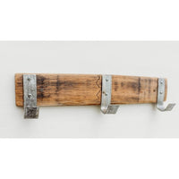 coat rack wood bourbon stave rustic small