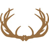 brown antlers paper placemat