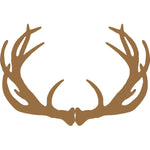 brown antlers paper placemat