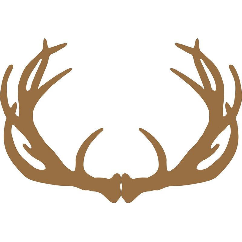 brown antlers paper placemat