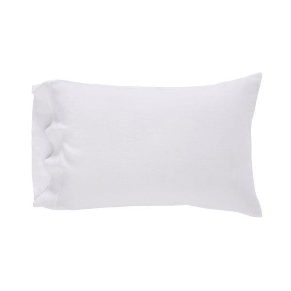 white linen sheet set queen king Cal shams