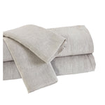 grey linen sheet set queen king Cal shams