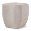 modern lamp table cast stone white round