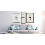 tricolored heron reflection coastal photography print