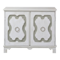 shell white gold detail side table
