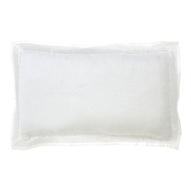 lace duvet shams white belgian linen