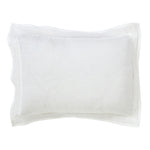 lace duvet shams white belgian linen