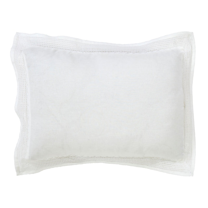 lace duvet shams white belgian linen