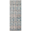 gray teal blue runner rug
