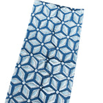 blue block printed napkin cotton