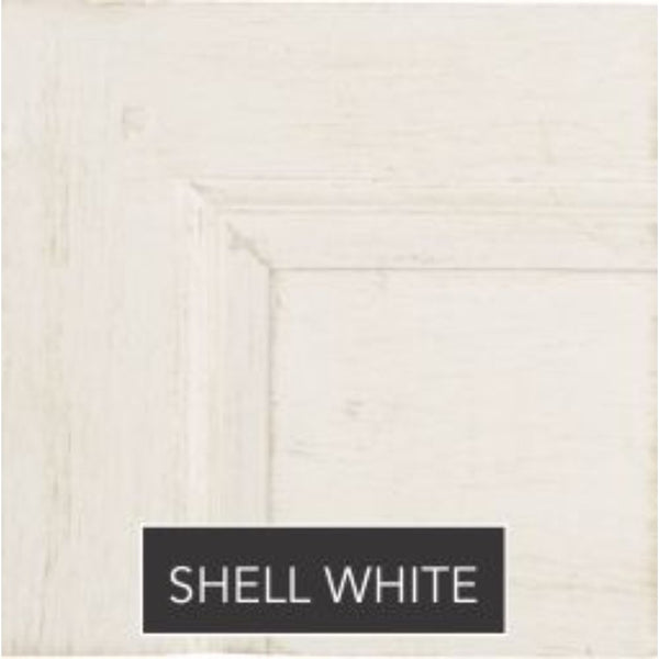 Discover the serene ambiance of the Canton Queen Bamboo Style Headboard by Phillips Scott, available in a light shell white finish labeled "Shell White," effortlessly blending with any living space to create a zen-like atmosphere.