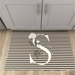 Striped home decor with the letter S