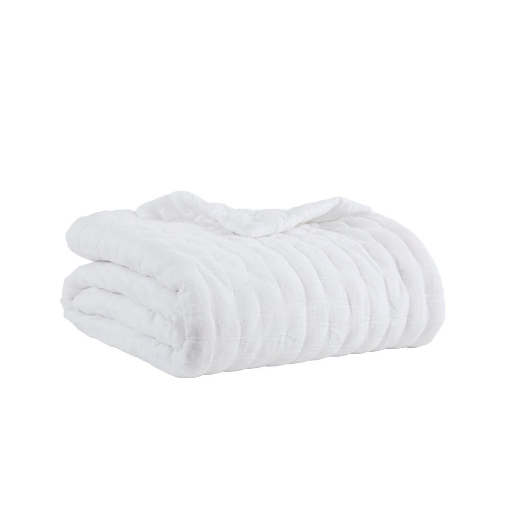 white cotton quilty textured 