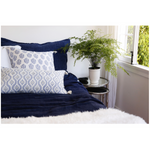 Blanket - Montauk - Indigo Linen (size options)