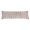 body pillow stripe linen terracotta natural