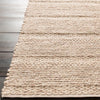 cream area rug organic woven wool rectangle