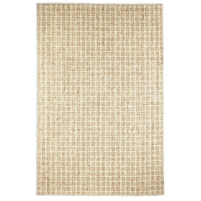 tan white wool sisal check contemporary area rug