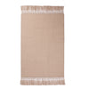 beige throw fringe alpaca tan