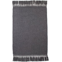 charcoal gray  throw fringe alpaca