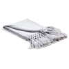 gray throw fringe alpaca